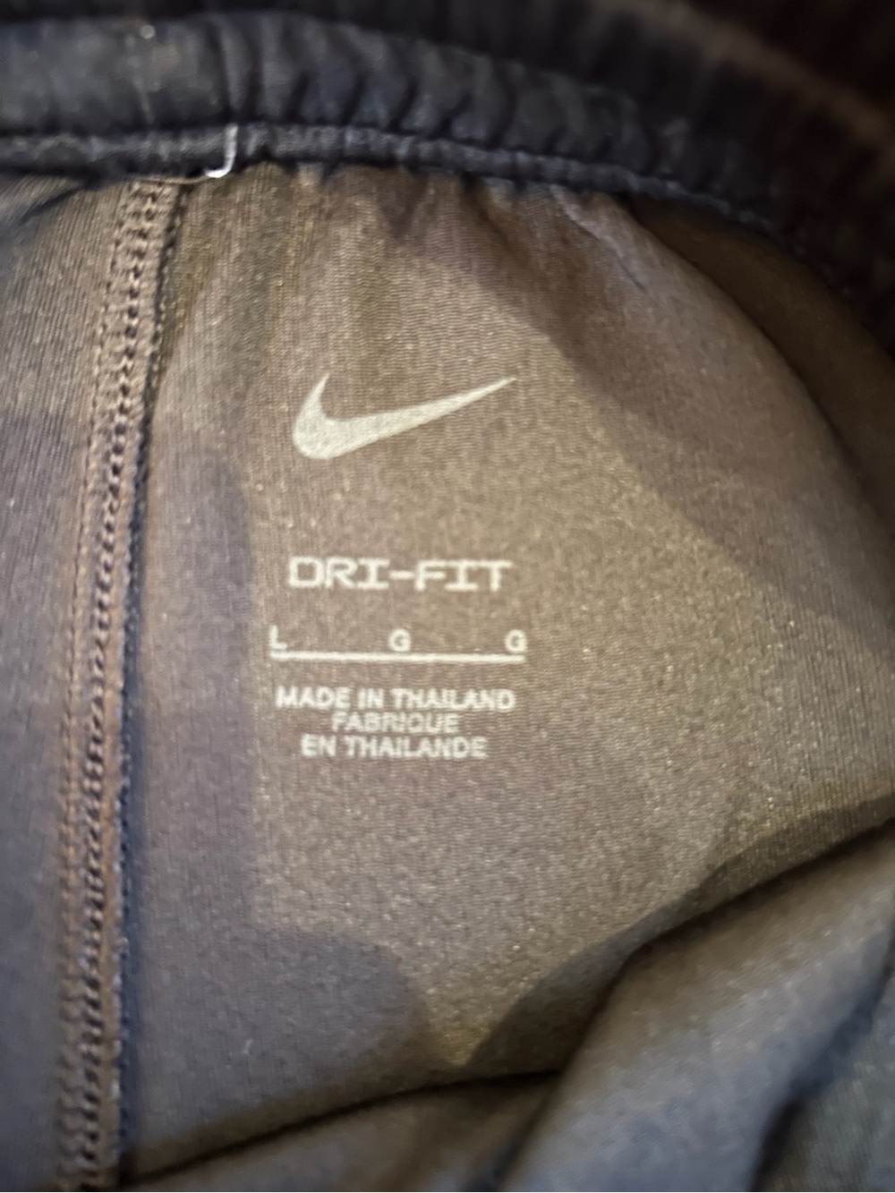 Nike Black Men’s Athletic Shorts with White Stripe Accents - Picture 2 of 3